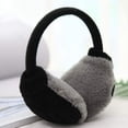 thumbnail image 5 of Orejeras de invierno ajustables de punto con pelo sintético para mujeres y hombres, 5 of 5