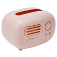 thumbnail image 3 of Bgsha Retro Radio Shape Tissue Cover Box, Desktop Paper Holder Wet Wipes Decoration Box ，Practical and Cute for Kitchen,Bathroom Vanity Countertops, Bedroom Dressers,Night Stands, Desks and Tables, 3 of 9