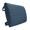 thumbnail image 1 of Lighthouse Lumbar Pillow, Abstract Helms Marine Navigation Towers Cartoon Style Pattern, Soft Back Cushion for Office Chairs with Adjustable Straps, 14" x 13", Navy Blue Red White, by Ambesonne, 1 of 7