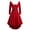 Red, variant on comerut A-Line White Furry Neck Festive Party Dress Double-Sided V-Neck Belt Decor Christmas Dress Festival Costume