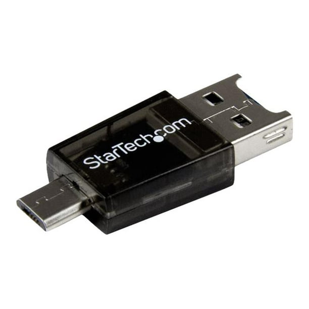 StarTech.com microSD) Micro SD USB to Micro / USB OTG Adapter Card Reader For Android Devices (MSDREADU2OTG) - Lecteur de Cartes (miniSD, - USB 2.0