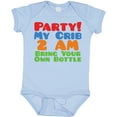 thumbnail image 3 of Inktastic Party at My Crib Boys or Girls Baby Bodysuit, 3 of 5
