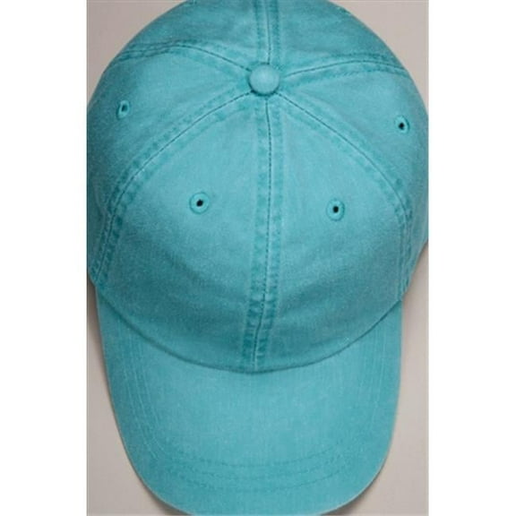 LP101 Optimum-Solid Pigment Dyed 6 Panel Low Profile Cap, Caribbean Blue
