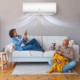 thumbnail image 6 of Petyee WiFi Mini Split Air Conditioner & Heater 11,500 BTU, Ductless Wall AC Unit with Heat Pump, SEER 17 Energy Saving, 208/230V, Pre-Charged Condenser, Installation Kit Included, Up to 750 Sq Ft, 6 of 9