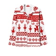 thumbnail image 5 of AINIYS Womens Christmas Pajamas Sets 2 Piece V Neck Loungewear Sets Comfy Long Sleeve Matching Pants Xmas Outfits with Pocket Red L, 5 of 7