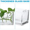 thumbnail image 4 of PATIKIL Rectangular Glass Vase 8x4x4 Inch, 1 Pcs Clear Flower Planter Terrarium Container Thickened Bottom for Wedding Home Office Decor Party Event, Transparent, 4 of 7
