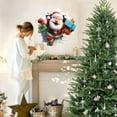 thumbnail image 5 of SugarBloom Christmas Wall Decals Creative Breaking Wall Santa Gift Box Design, Bedroom Living Room Entryway Home Decoration, Removable Festive Holiday Wall Stickers,, 5 of 5