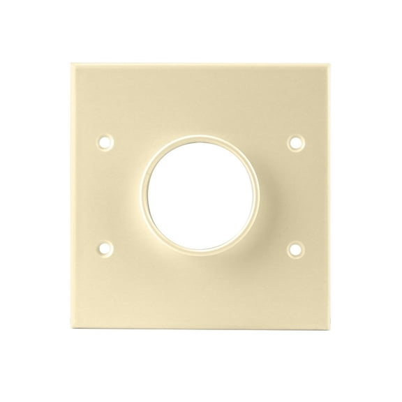 Skywalker Dual-Gang Wall Plate with 1-3/4" Opening for Routing Bulk Cable (Ivory)