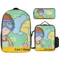 thumbnail image 1 of Harry and His Bucket Full of Dinosaurs Backpack Learning Lighthouse Bookbag with Guidance Lunch System, 1 of 5