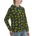 thumbnail image 6 of Fotbe Cartoon Kawaii Frogs1 Pattern Womens Long Sleeve Hoodie, Pullover Hooded Sweatshirt, Kangaroo Pocket Hoodie with Eye-catching Drawstrings-Small, 6 of 7