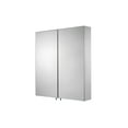 thumbnail image 4 of Croydex Finchley Double Door Stainless Steel Medicine Cabinet with Mirror (24x26in), 4 of 10