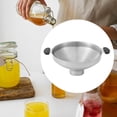 thumbnail image 4 of Embudo de acero inoxidable para conservas, boca ancha, utensilio de cocina, embudo con asa para mermeladas, especias, granos, aceite y cocina., 4 of 9