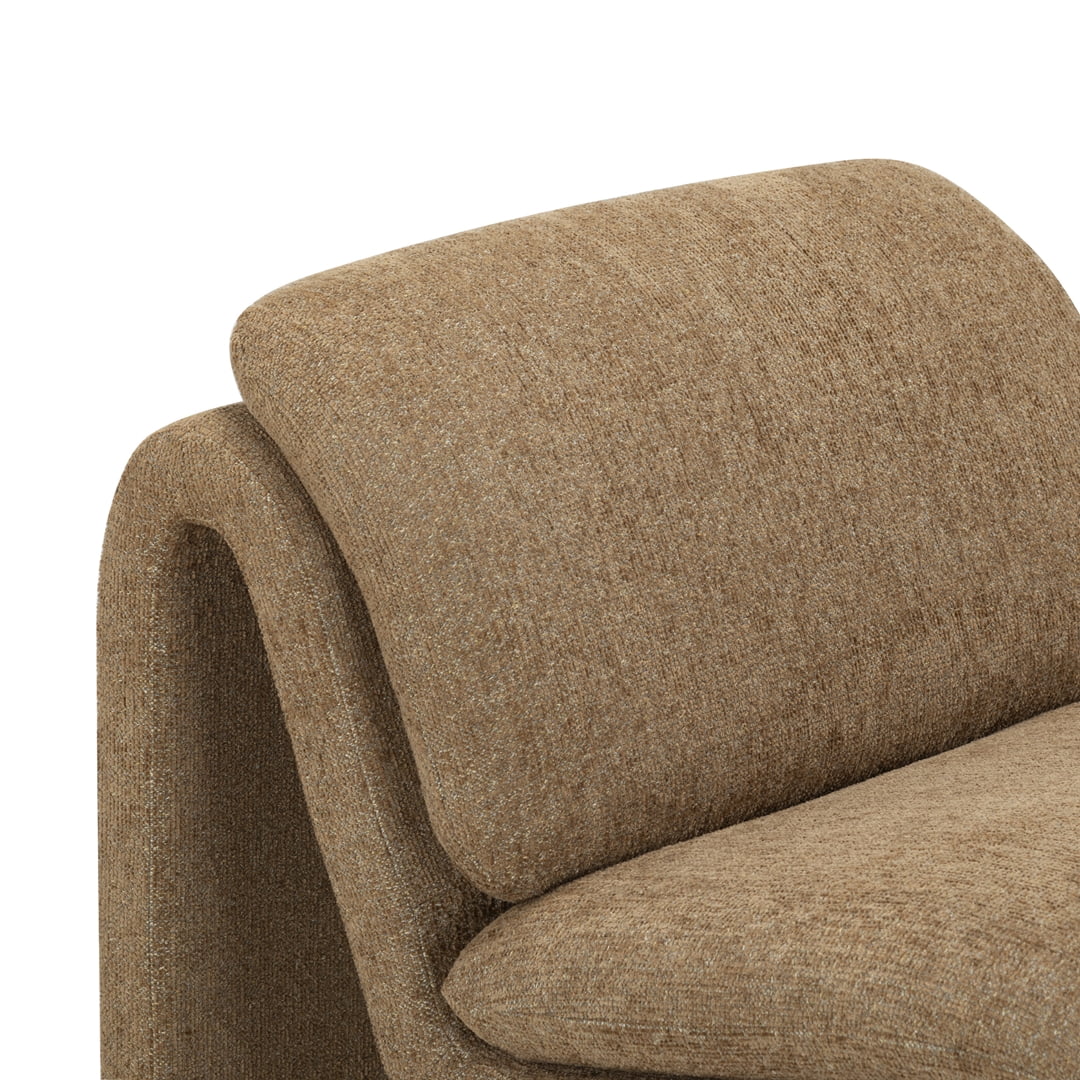 Safavieh Ainslie Performance Fabric Modern Accent Chair, Brown
