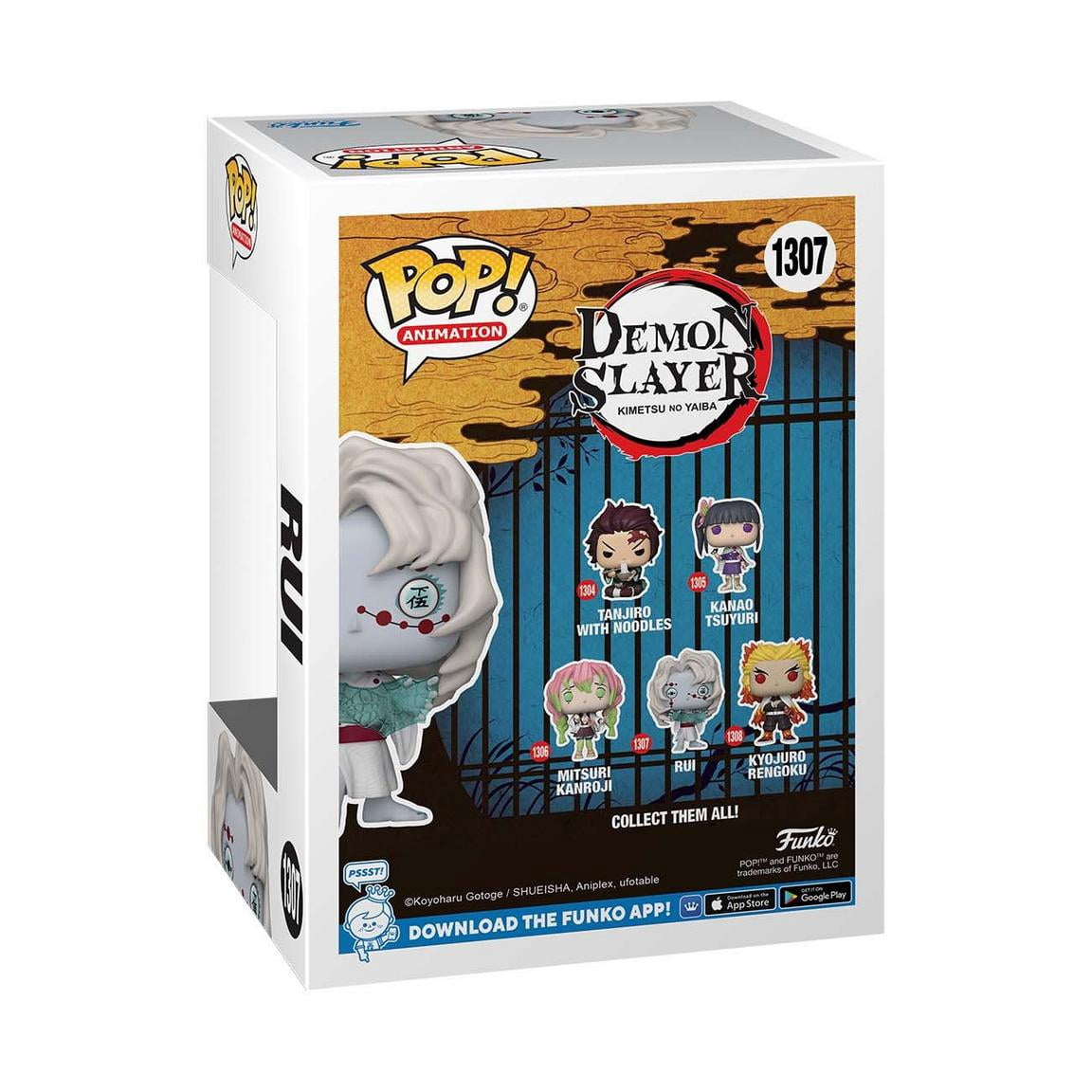 Funko POP! and Tee: Demon Slayer: Kimetsu no Yaiba Rui Glow-in-the-Dark-Vinyl Figure and Unisex T-Shirt Exclusive