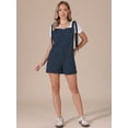 thumbnail image 4 of DARING DIVA Women's Tie Strap Casual Sleeveless Romper Small Navy Blue, 4 of 6