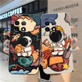 thumbnail image 2 of Case For Oneplus 5 6 9 9R 8 8T 7 7T A3 2 2V NORD 3 2 Lite Pro Simple Liquid Silicone Case Cartoon Spa3 Astronaut, 2 of 5
