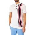 thumbnail image 2 of Gabicci Soda Stripe Polo Shirt, White, 2 of 6