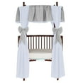 thumbnail image 7 of Baby Doll Bedding 12 Piece Solid Reversible Round Crib Curtain and Valance Set, 7 of 7
