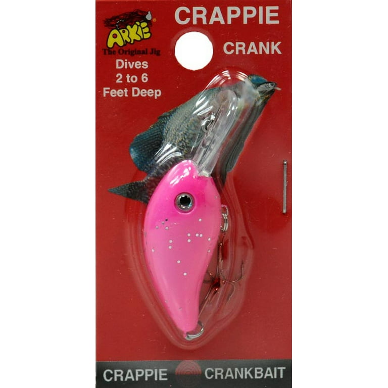 Arkie 220 Series Crappie Crankbait, Pink Sparkle - Walmart.com