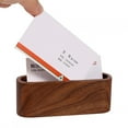 thumbnail image 3 of Business Card Holder, Business Card Display, Wooden Business Card Holder For Desk Study, 3 of 5