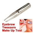 thumbnail image 4 of Miangastore LED Eyebrow Tweezer with Bright Light for Clear Visibility during Makeup Stainless steel Assorted Color, 4 of 8