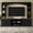 Black, variant on 91 Inch Arched Entertainment Center, Farmhouse TV Stand for TVs Up to 70 Inches, Media Console with Bookshelf, Adjustable Shelves and Storage for Living Room, White