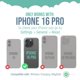 thumbnail image 5 of Funda para teléfono Smartish® iPhone 16 Pro MagSafe Gripmunk Black, 5 of 9