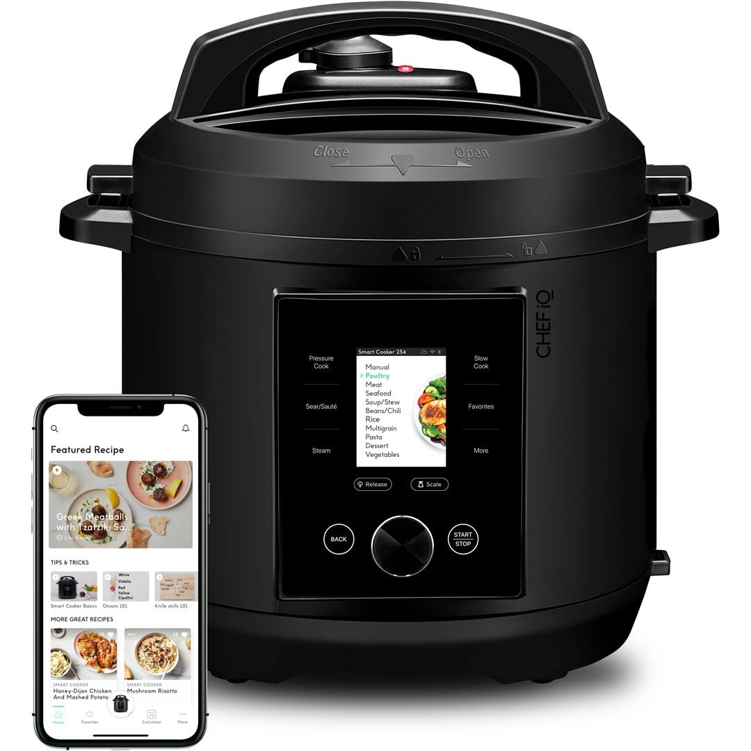 CHEF iQ 6QT MultiFunctional Smart Pressure Cooker, Pairs with App Via