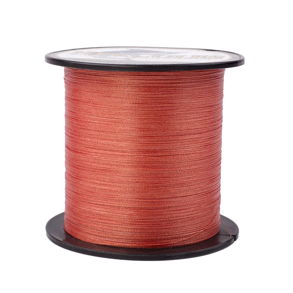 HERCULES Super Strong 500M 547 Yards Braided Fishing Line 30 LB Test for Saltwater Freshwater PE Braid Fish Lines 4 Strands - Red, 30LB (13.6KG), 0.28MM