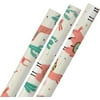 Hyjoy Llama Flowers Cacti Wrapping Paper for All Gift Wrap Occasions 3 Sheets-23 inch X 58 inch Per Sheet