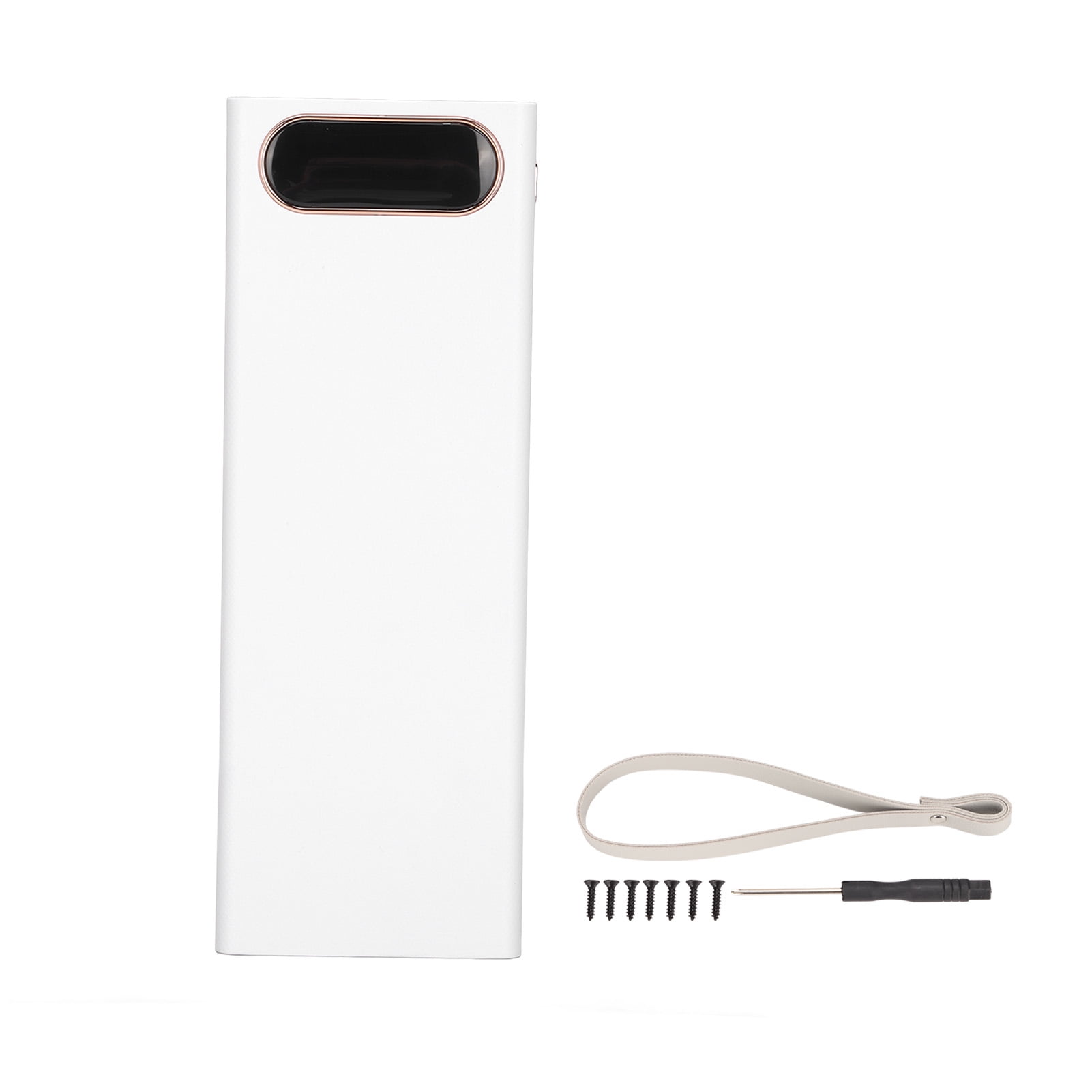 Battery Charger, Portable Charger Wide Application 10W 3 Input Ports Large Capacity  For Mobile Phone White