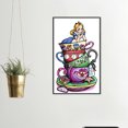 thumbnail image 2 of (11CTACC-467 30x50 color) bordado hilo algodón ecológico 11CT 3 hebras impresión 30*50cm Teacup Princess-Disney Alice Princess sosteniendo su barbilla kit punto cruz, 2 of 9