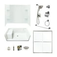 thumbnail image 1 of Sterling KSDFA-72290100-N Seated Shower Kit with Shower Door, Showerhead and Accessory Kit in White/Nickel, 1 of 14