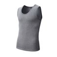 thumbnail image 2 of Dovford Men Underwear Sleeveless Vest Warm Tank Top Black Gray Men's Underwear Top for Men, 2 of 3