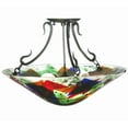 thumbnail image 3 of Meyda Tiffany 112377 Metro Fusion 2 Light 18" Wide Semi-Flush Bowl Ceiling Fixture - Black, 3 of 7