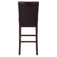 thumbnail image 3 of Milton Bonded Leather Bar Stool With Kickplate, Multiple Colors, 3 of 8