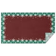 thumbnail image 1 of Meery Christmas Rectangle Tableclothes Christmas Snow Lace Table Cloth 60x102inch Polyester Washable Foldable and Durable Table Covers for Dining Kitchen Parties Weddings and Outdoor Use, 1 of 5
