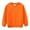 Orange, variant on Boy's Sweatshirt Plain Crewneck Versatile Pullover Top Casual Basic Sweatshirts