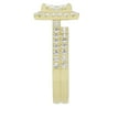 thumbnail image 3 of Unique Moments Lab Grown 1.50 Carat Diamond Radiant Bridal Set, Engagement Ring for Women 10K Yellow Gold, 3 of 5