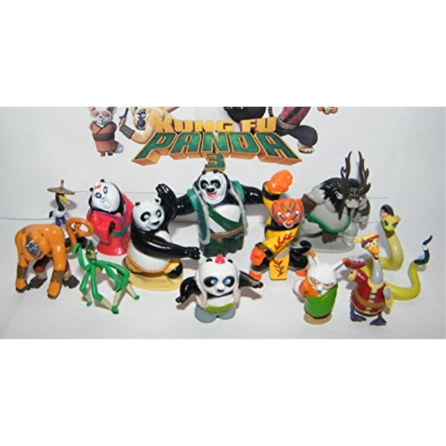 Kung Fu Panda Mini Figure Toy Set of 13 with the Furious 5, Evil Spirit