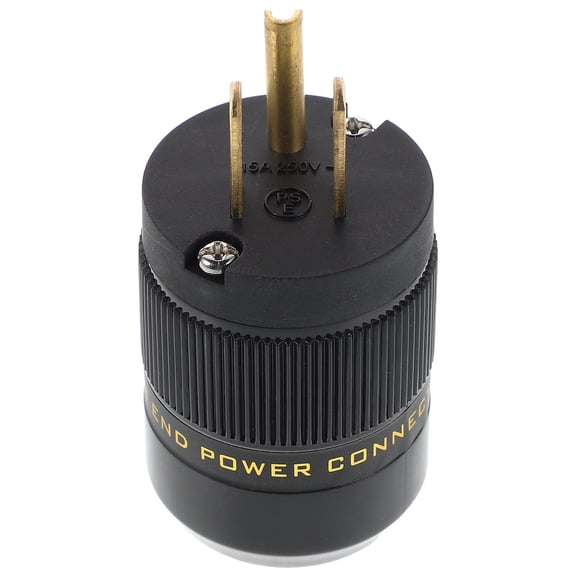 COMPUKAS High-Performance Power Plug, Black, Voltage Fluctuation Protection, for Guitar