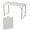 White, Gray, variant on Everyday Home 6-foot Folding Table for Camping, Parties, and Dining (Black)