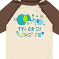 thumbnail image 4 of Inktastic My Safta Loves Me Cute Elephants Boys or Girls Long Sleeve Baby Bodysuit, 4 of 5