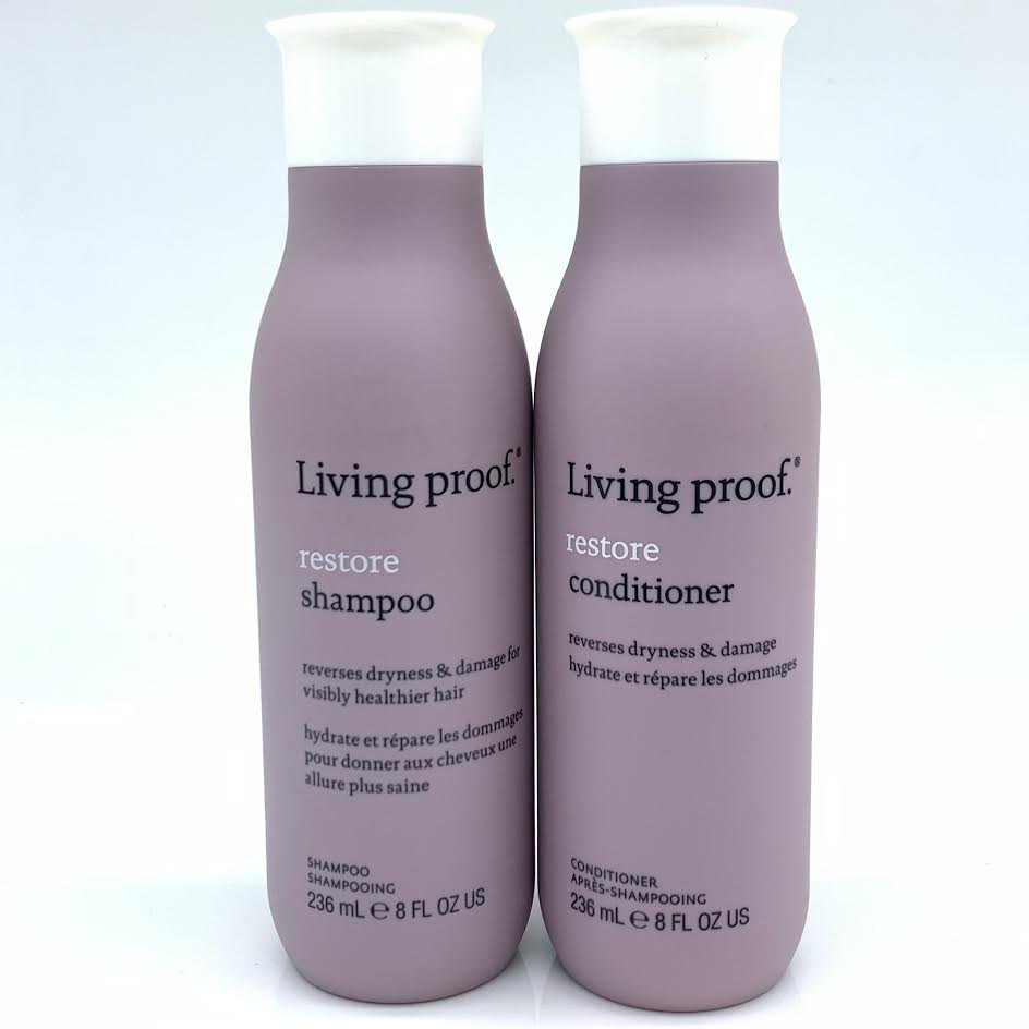 Living Proof Restore Shampoo and Restore Conditioner (Duo Set), 8 fl oz / each