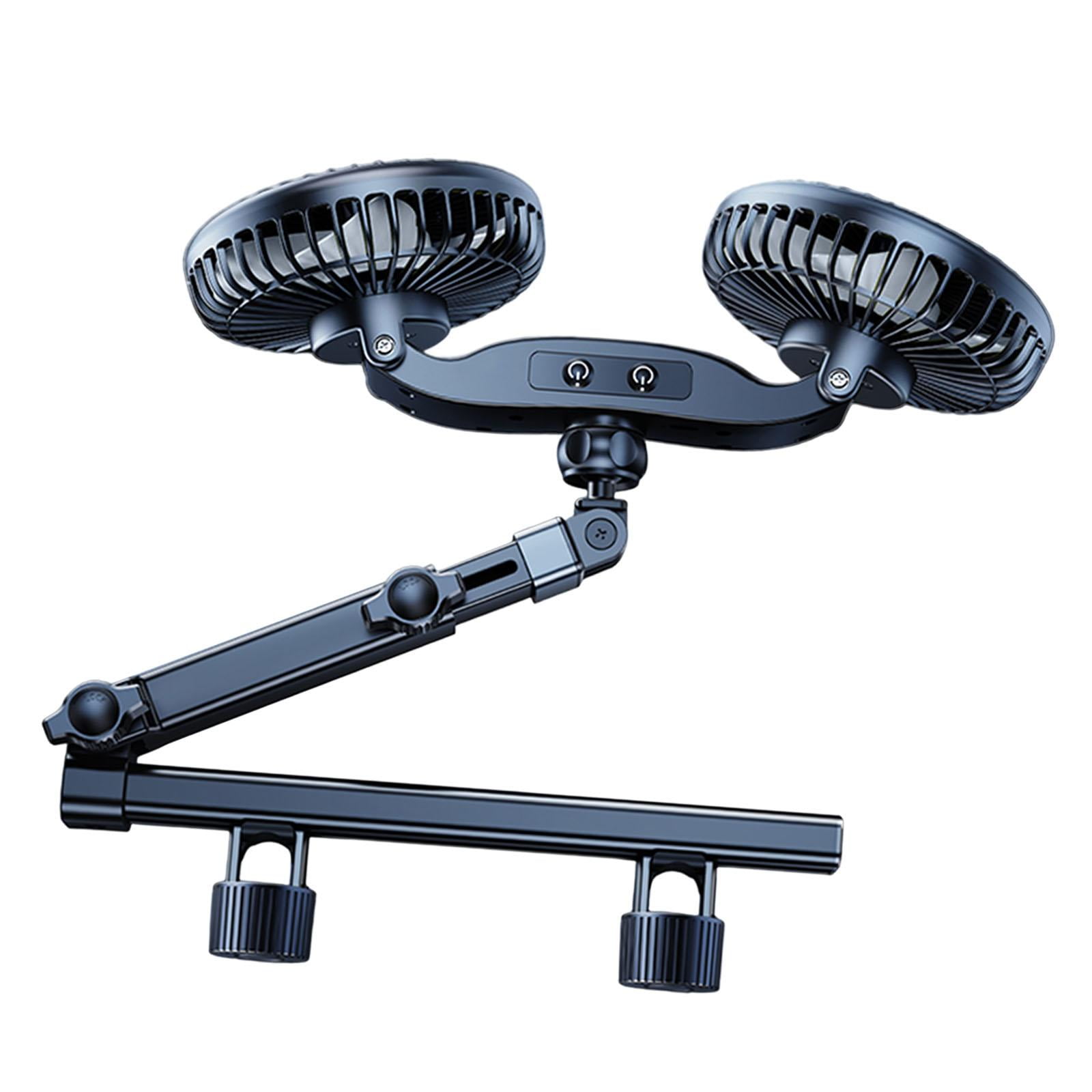 Dickly Car Fan for Backseat Electric Cooling Fan SUV Sedan with 360 degree Rotatable