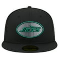 thumbnail image 2 of Men's New Era  Black New York Jets Color Pop 59FIFTY Fitted Hat, 2 of 5
