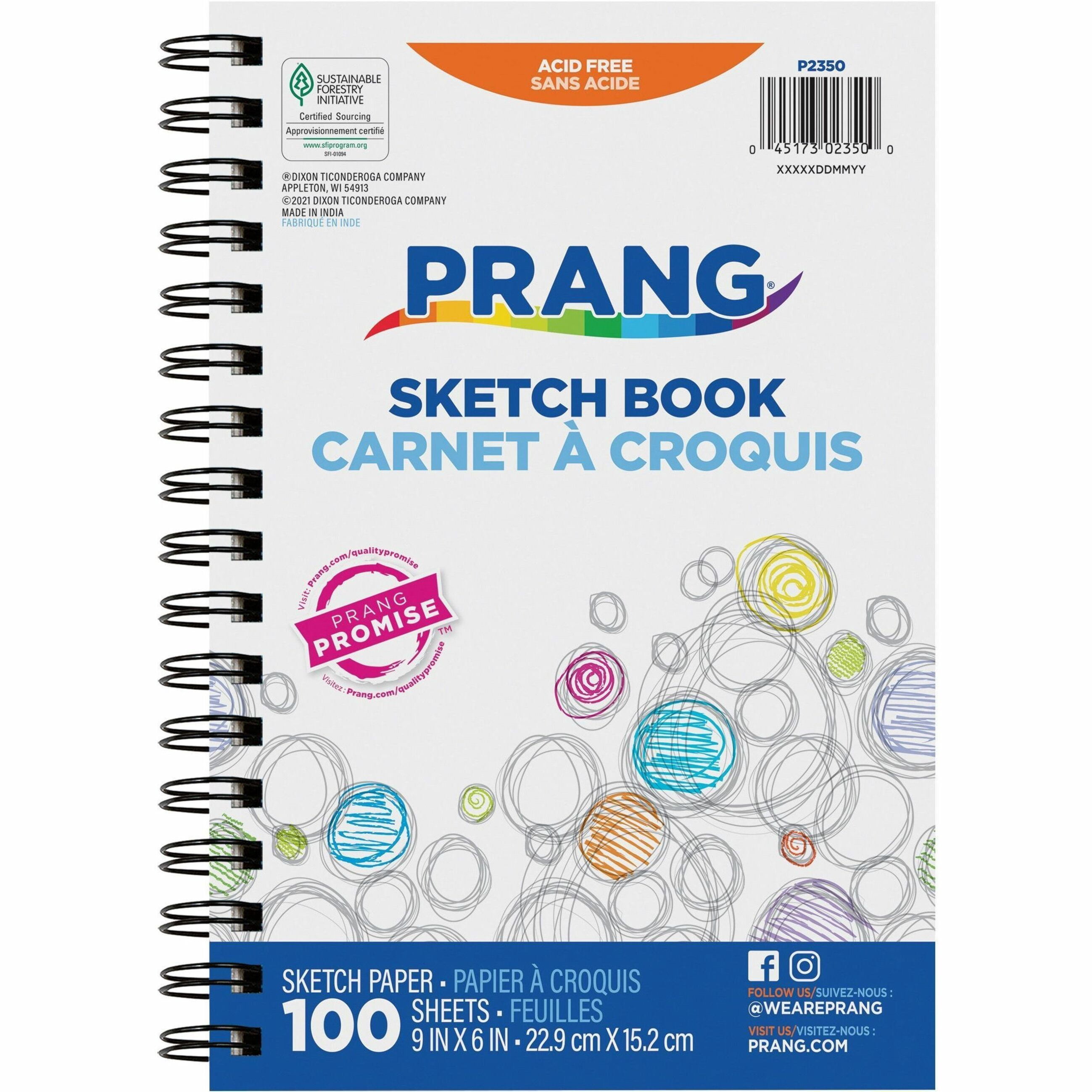 Prang Sketch Book, Lightweight, 9