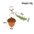 thumbnail image 5 of Handmade Crochet Acorn Keychain Lightweight Yarn Accessory For Bags And Keys, 5 of 9