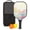 Black-4, variant on Pickleball Paddles Set Of 1, Fiberglass Surface, Dreamy Cloud Print, 1 Paddle, 2 Balls & Bag