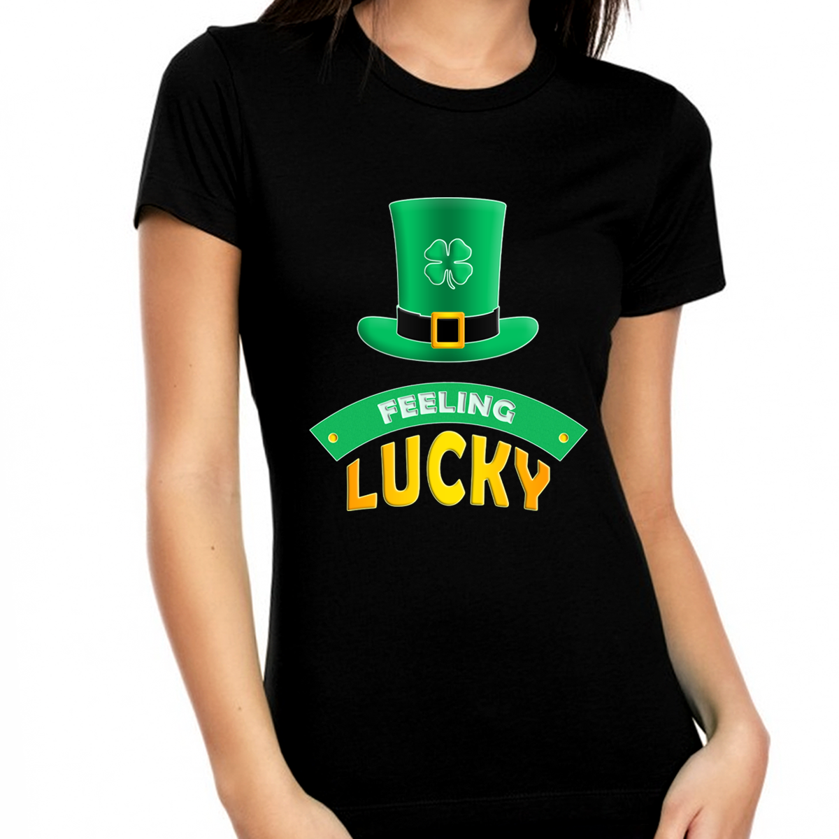 Shirt St Patricks Day Shirt St Pattys Day Tee Shamrock Shirt Luck...